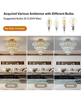 Streamdale Furniture 5-Tier Round Crystal Chandelier for Modern Home Decor