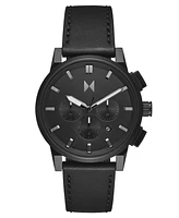 Mvmt Men's Chrono Ii Leather Strap Watch 44mm