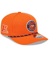 New Era Men's Orange Denver Broncos 2024 Sideline 9SEVENTY Stretch-Snap Hat