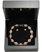 Givenchy 2-Pc. Set Stone & Crystal Link Bracelet Stud Earrings