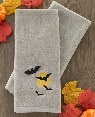 Skl Home Full Moon Flight Cotton 2 Piece Hand Towel, 16" x 25"