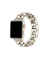 Posh Tech Women's Crush Stainless Steel Band with Hearts for Apple Watch 38mm, 40mm, 41mm, 42mm, 44mm, 45mm, 49mm