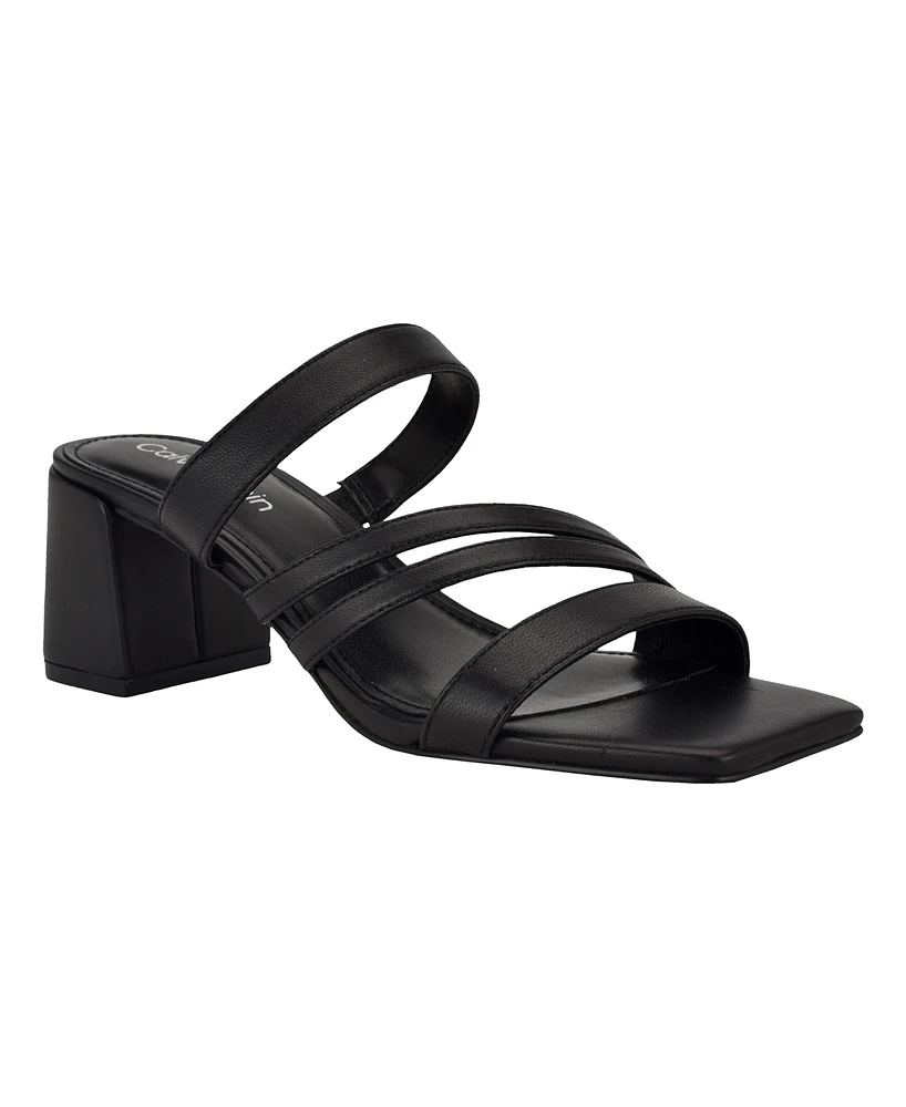 Calvin Klein Women's Pretty Square Toe Dress Sandals