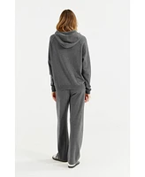 Chinti and Parker Women's & Wool Cashmere Luxe Lounge Boxy Hoodie