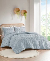 Intelligent Design Lucy Clip Jacquard 3-Piece Comforter Set