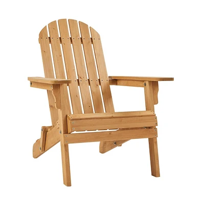 Yaheetech Folding Adirondack Chair Solid Wood Garden Chair