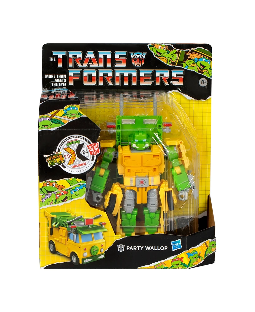 Transformers Collaborative Teenage Mutant Ninja Turtles x Transformers Party Wallop Action Figure