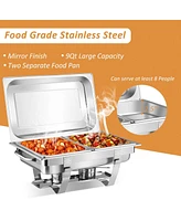 Givimo 2 Packs Stainless Steel Full-Size Chafing Dish