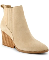 Toms Women's Noa Suede Pull On Wedge Bootie