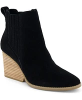 Toms Women's Noa Suede Pull On Wedge Bootie