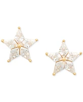 Kate Spade New York Cosmos Gold-Tone Cubic Zirconia Star Stud Earrings