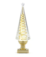 Napco Led Acrylic Tree with Star, 14 Inches