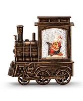 Napco Led Santa in Train, 6.75 Inches