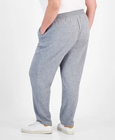 Style & Co Plus Yummy Fleece Drawstring Pants, Created for Macy's