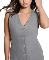 Guess Women's Doris Rhinestone-Button Sheath Dress