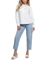 Guess Women's Roxane Long-Sleeve Popeline Shirt