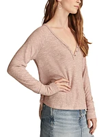 Lucky Brand Women's Cloud Henley Top