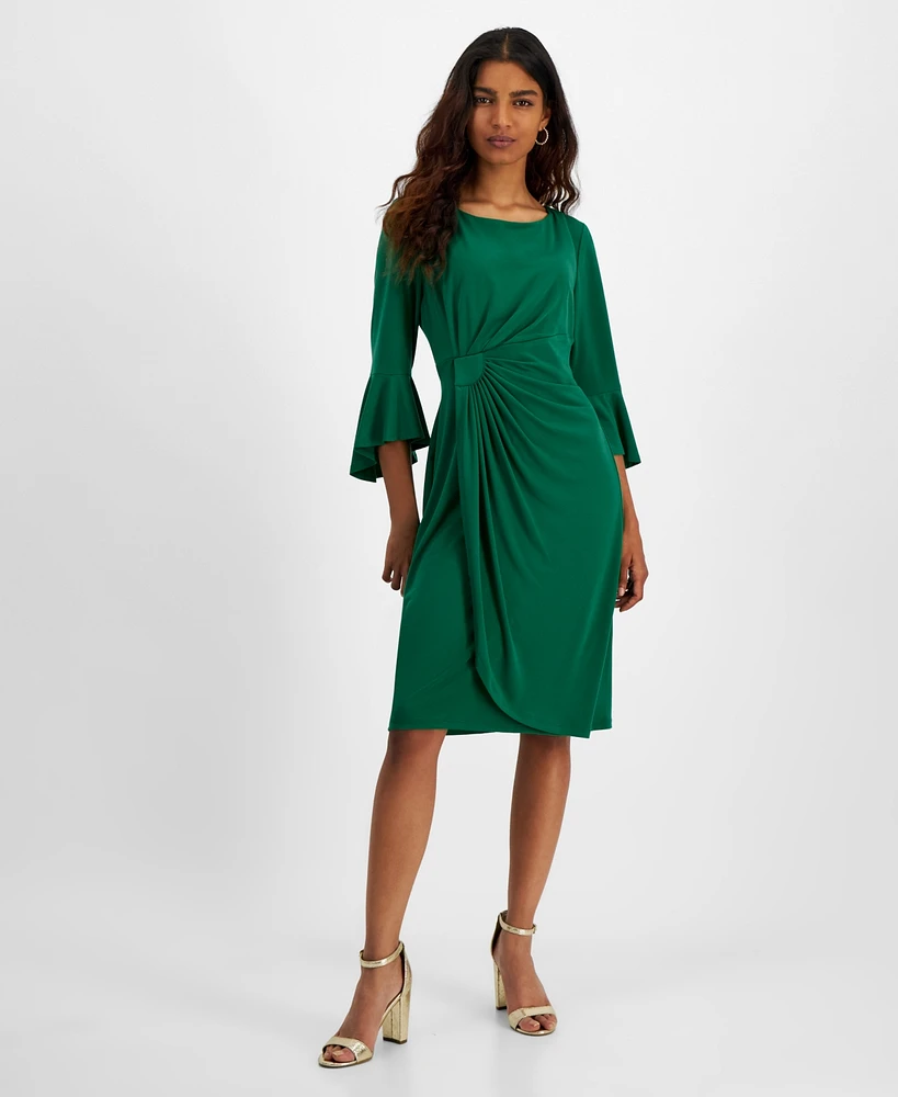 Connected Petite Side-Tab Sheath Dress