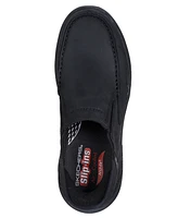 Skechers Men's Relaxed Fit Arch Slip-Ins: Motley Leather Low Slip-On Casual Sneakers from Finish Line