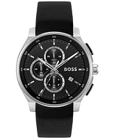 Hugo Boss Men's Peak 2.0 Quartz Chrono Leather Watch 45mm