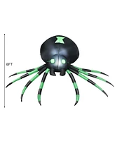 Skonyon 6 Feet Halloween Inflatable Blow-Up Spider