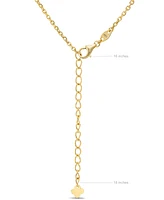 Devata Clover Chain Necklace in 14K Gold, 16 in adj to 18 in, approx. 4.1 grams