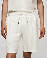 Mango Men's Drawstring Cotton Shorts