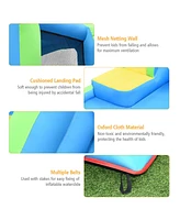 Costway Inflatable Water Slide Kids Bounce House Castle Splash Pool Without Blower