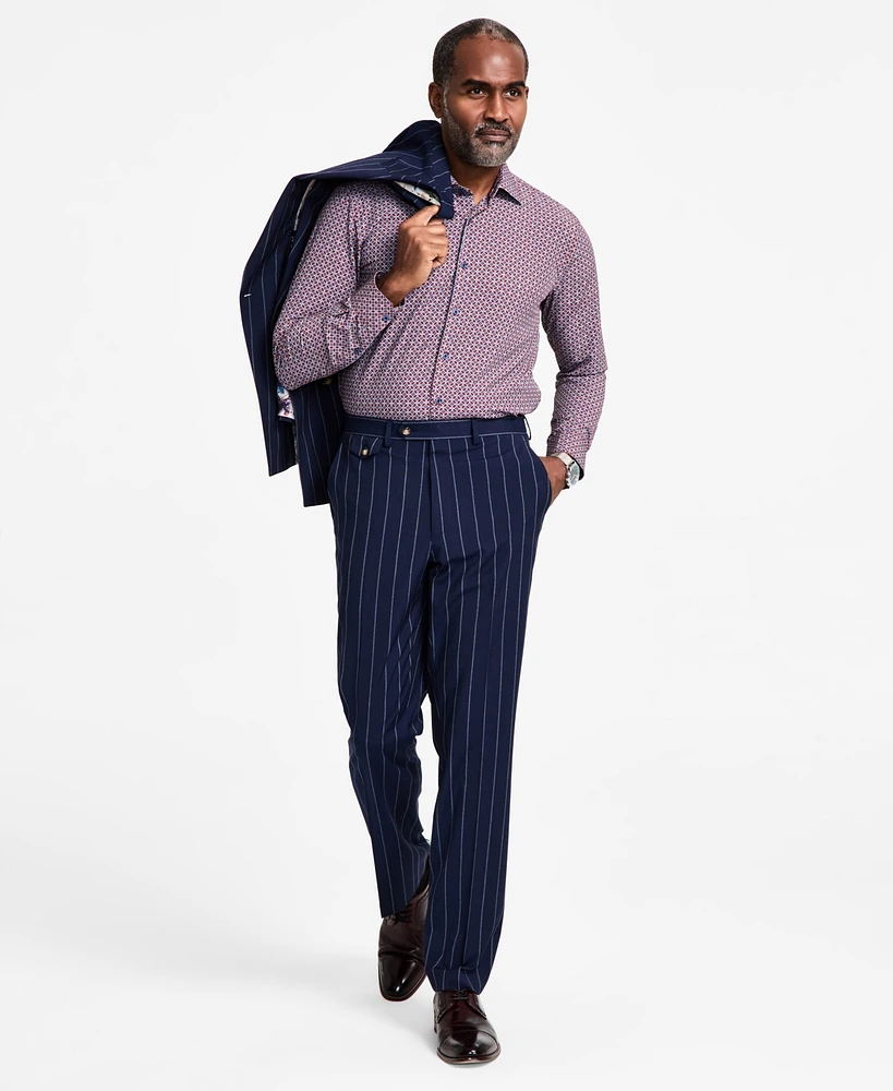 Tayion Collection Men's Regular-Fit Pinstripe Suit Pants