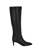 Calvin Klein Women's Garray Pointy Toe Stiletto Heel Knee High Dress Boots