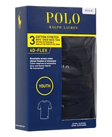 Polo Ralph Lauren Big Boys Cotton Crew Undershirt 3-Pack