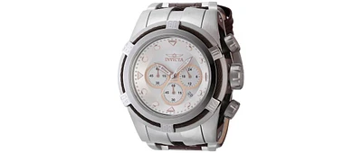 Invicta Men's 43783 Bolt Quartz Chronograph Rose Gold, Antique Silver Dial Watch