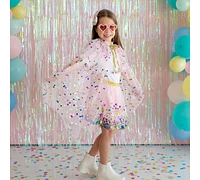 Sweet Wink Girls Pink Confetti Cape