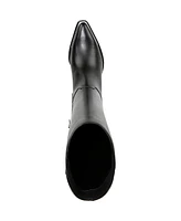 Franco Sarto Women's Billie Wide Calf Pointed Toe Knee High Western Boots