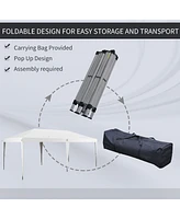 10' x 19.2' Pop-Up Canopy Tent: Heavy-Duty Sun Protection Shelter