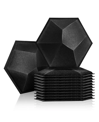 Sonic Acoustics Hexagon Soundproof Panels 14"x12"x0.4" - 12 Pack