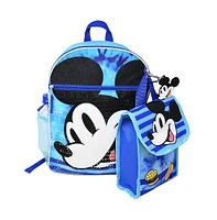 Disney Walt Mickey Mouse 16" Backpack with Lunch Bag set