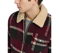 Levi's Men's Plaid Full-Zip Depot Jacket with Fleece Collar