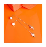 Sohi Women's Sleek Drop Earrings