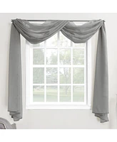 No. 918 Sheer Voile Rod Pocket Curtain Panel, 216" x 59"