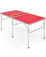 60'' Portable Table Tennis Ping Pong Folding Table