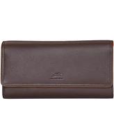 Mancini Women's Sonoma Rfid Secure Quad Fold Wallet