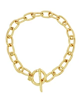 Robert Lee Morris Soho Gold Textured Chain Collar Necklace