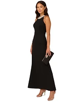 Adrianna Papell Women's Embellished Halter-Neck Gown