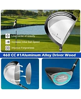 Skonyon Men's 9 Pieces Complete Golf Club Set-Gray