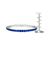 Macy's Simulated Sapphire September Birthstone Tennis Stretch Bracelet