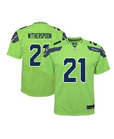 Nike Big Boys and Girls Devon Witherspoon Neon Green Seattle Seahawks Alternate Player Game Jersey