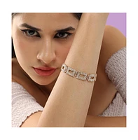 Sohi Women's Geometric Tennis Bracelet