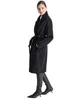 Dkny Women's Double-Breasted Belted Wrap Coat