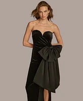 Donna Karan New York Women's Bow-Waist Sweetheart Gown